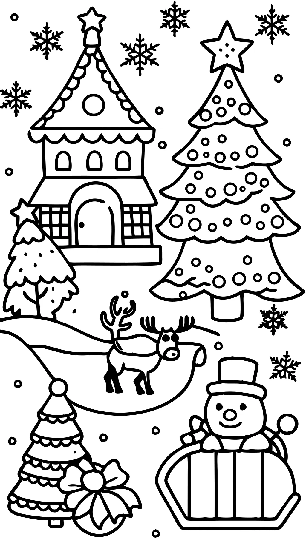 Pages de Noël à colorer